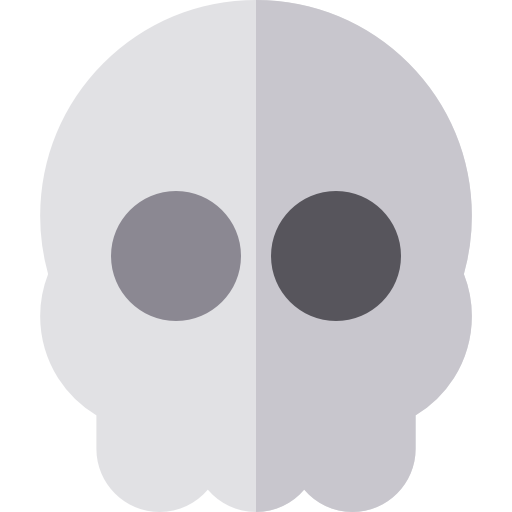 czaszka Basic Rounded Flat ikona