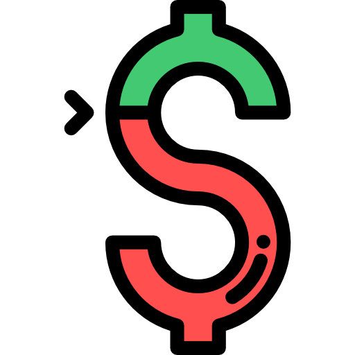 dólar Detailed Rounded Lineal color icono