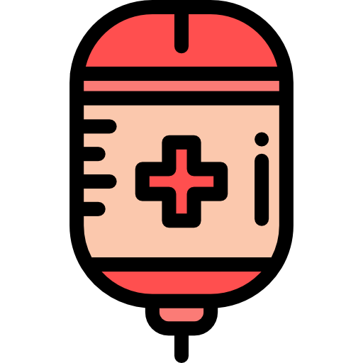 Blood transfusion Detailed Rounded Lineal color icon