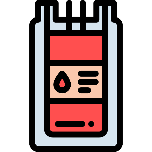transfusión de sangre Detailed Rounded Lineal color icono