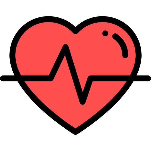 Cardiogram Detailed Rounded Lineal color icon