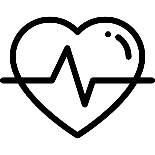 Кардиограмма Detailed Rounded Lineal иконка
