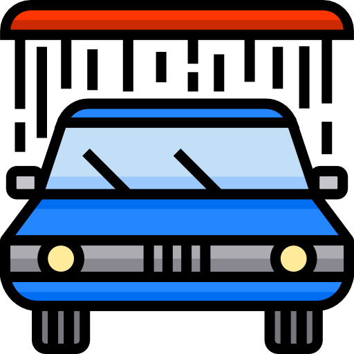 lavado de autos Detailed Straight Lineal color icono