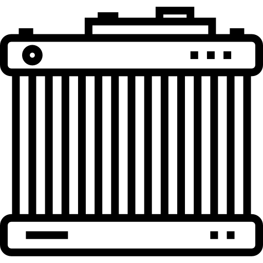 radiador Detailed Straight Lineal icono