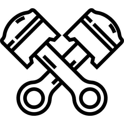 pistones Detailed Straight Lineal icono