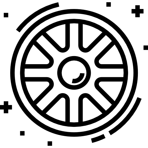 ruota Detailed Straight Lineal icona
