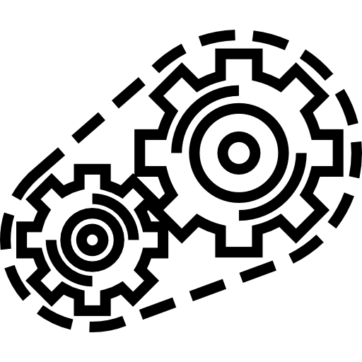 ingranaggi Detailed Straight Lineal icona