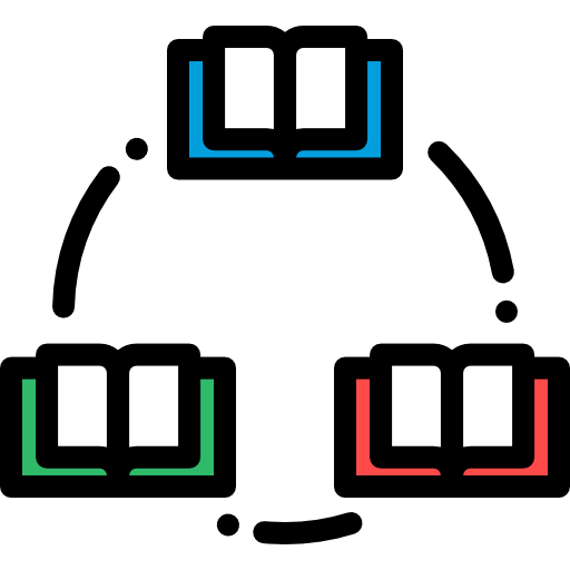 지식 Detailed Rounded Lineal color icon