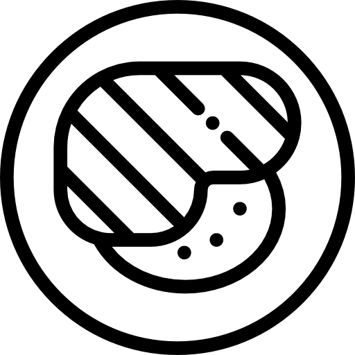 ステーキ Detailed Rounded Lineal icon