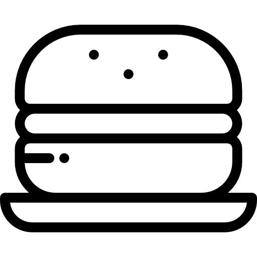 バーガー Detailed Rounded Lineal icon