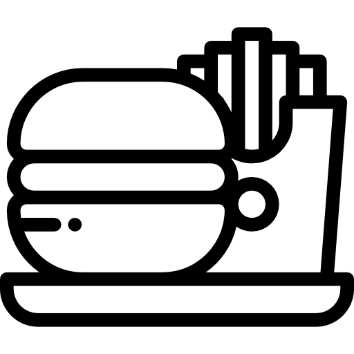 ファストフード Detailed Rounded Lineal icon
