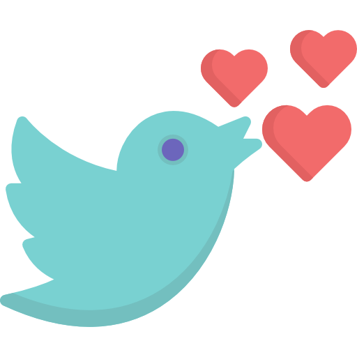 Love bird Special Flat icon