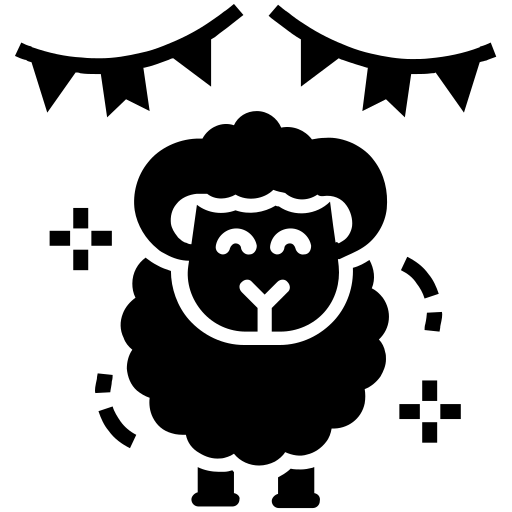 le mouton Generic Glyph Icône