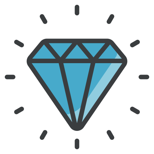 diamante Generic Fill & Lineal icona