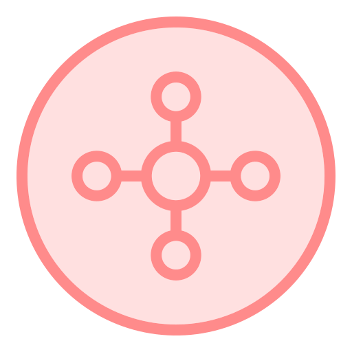 Molecule Generic Outline Color icon