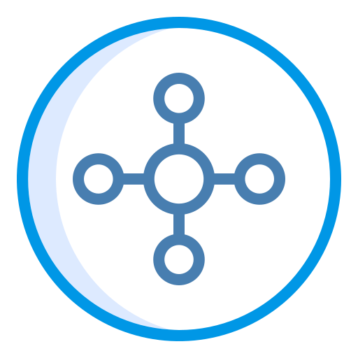 Molecule Generic Blue icon