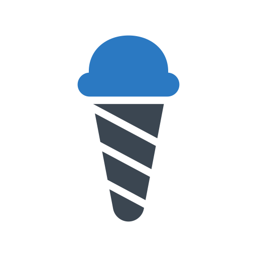 cono gelato Generic Blue icona