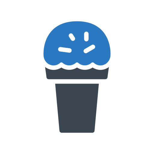 cono gelato Generic Blue icona