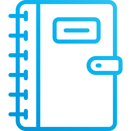 Address book Generic Gradient icon