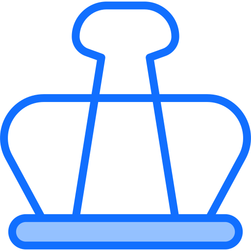 바인더 클립 Generic Blue icon
