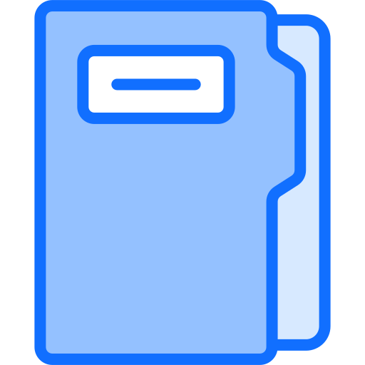 carpeta de archivos Generic Blue icono