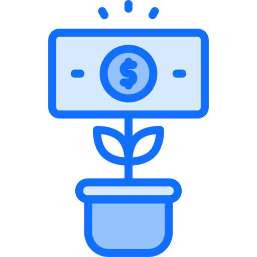 Рост денег Generic Blue иконка