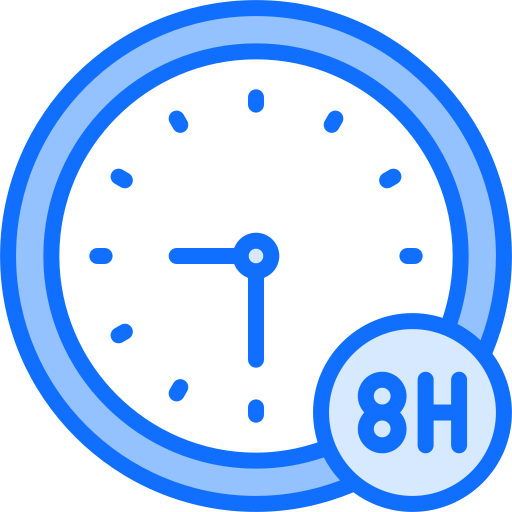 Working hours Generic Blue icon