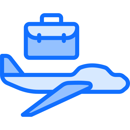 Business travel Generic Blue icon