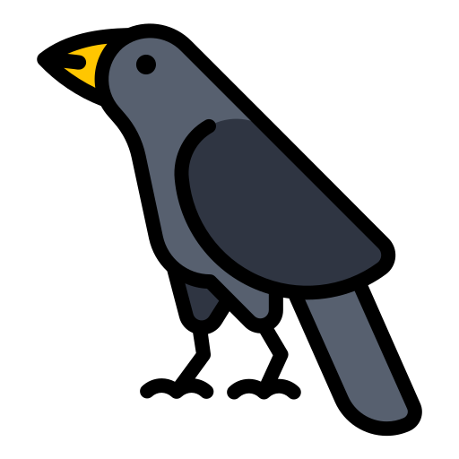 Crow Generic Outline Color icon