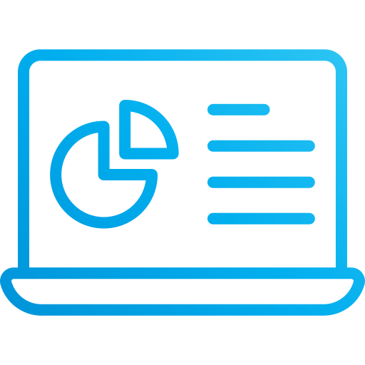 grafico in linea Generic Gradient icona