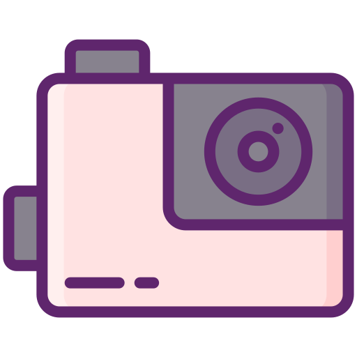 Action camera Flaticons Lineal Color icon