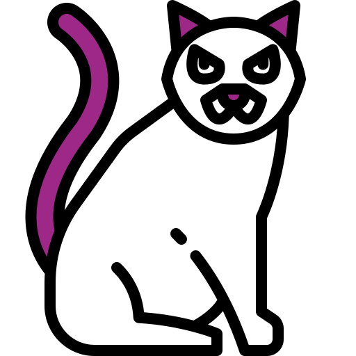 zwarte kat Generic Fill & Lineal icoon