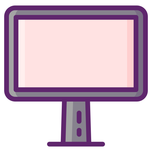 desktop computer Flaticons Lineal Color icoon