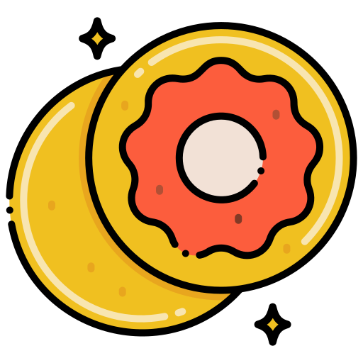 bagel Flaticons Lineal Color icoon