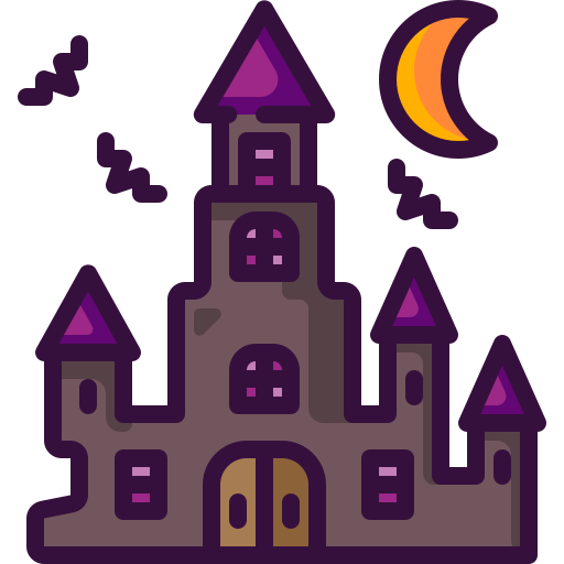 Haunted house Generic Outline Color icon