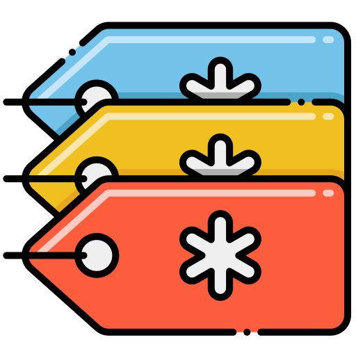 etykieta Flaticons Lineal Color ikona
