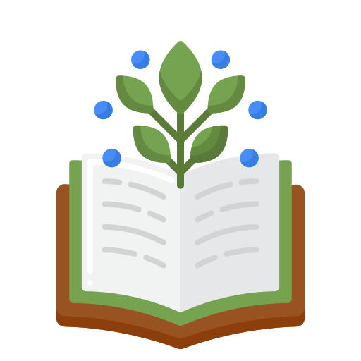 libro de ecología Flaticons Flat icono