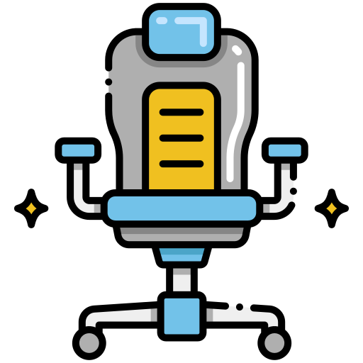 Игровой стул Flaticons Lineal Color иконка