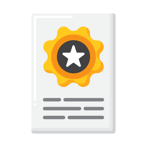 Сертификат Flaticons Flat иконка
