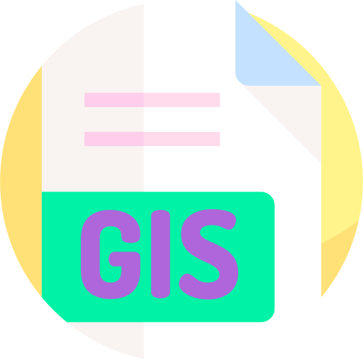 gis Detailed Flat Circular Flat icoon