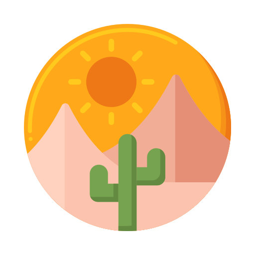 desierto Flaticons Flat icono