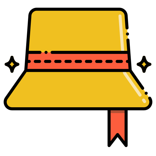 sombrero Flaticons Lineal Color icono