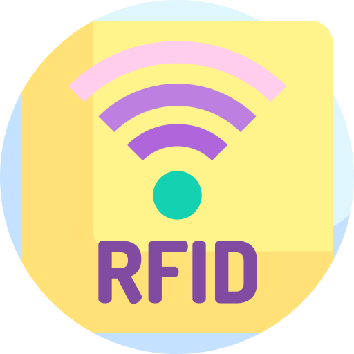 rfid Detailed Flat Circular Flat icoon