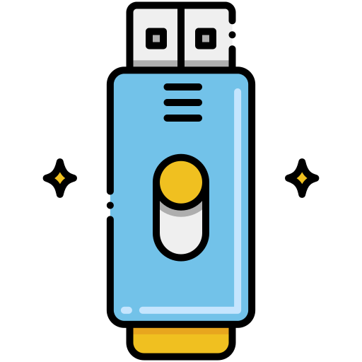 Usb flash drive Flaticons Lineal Color icon