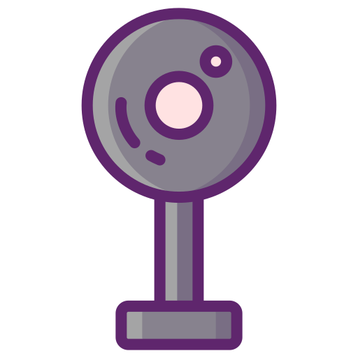 Webcam Flaticons Lineal Color icon