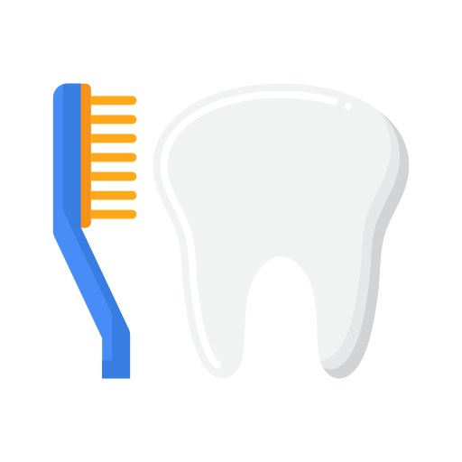 Brushing teeth Flaticons Flat icon