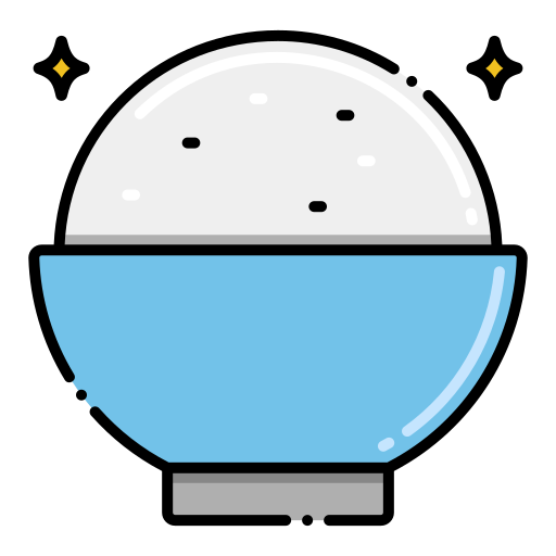 Rice bowl Flaticons Lineal Color icon