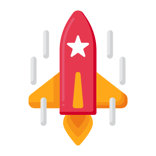raket Flaticons Flat icoon