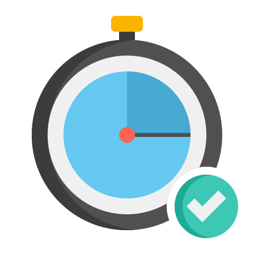 slimme timer Flaticons Flat icoon