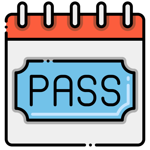 Pass Flaticons Lineal Color icon